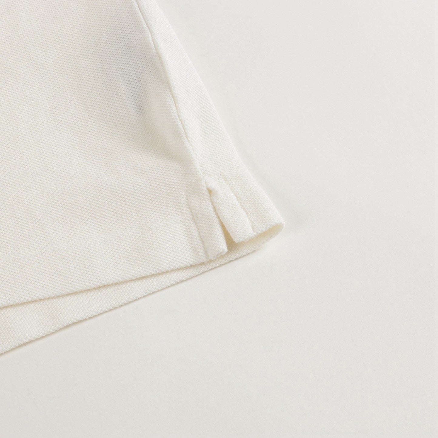 Boys Off White Cotton Poloshirt