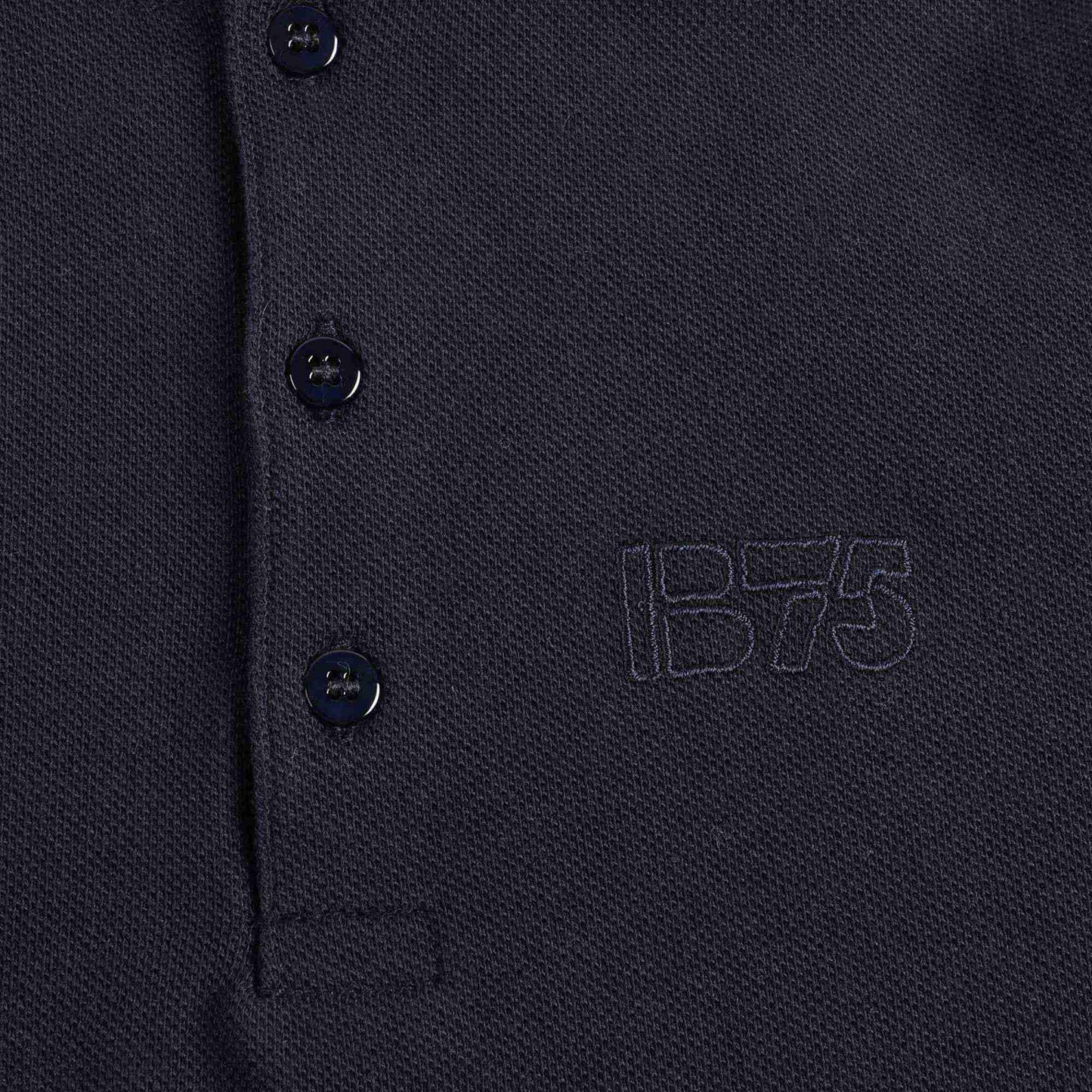 Boys Navy Cotton Poloshirt