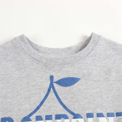 Girls Light Grey Cotton T-Shirt