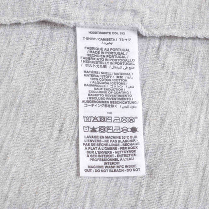 Girls Light Grey Cotton T-Shirt