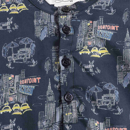 Baby Boys Marine Cotton Shirt