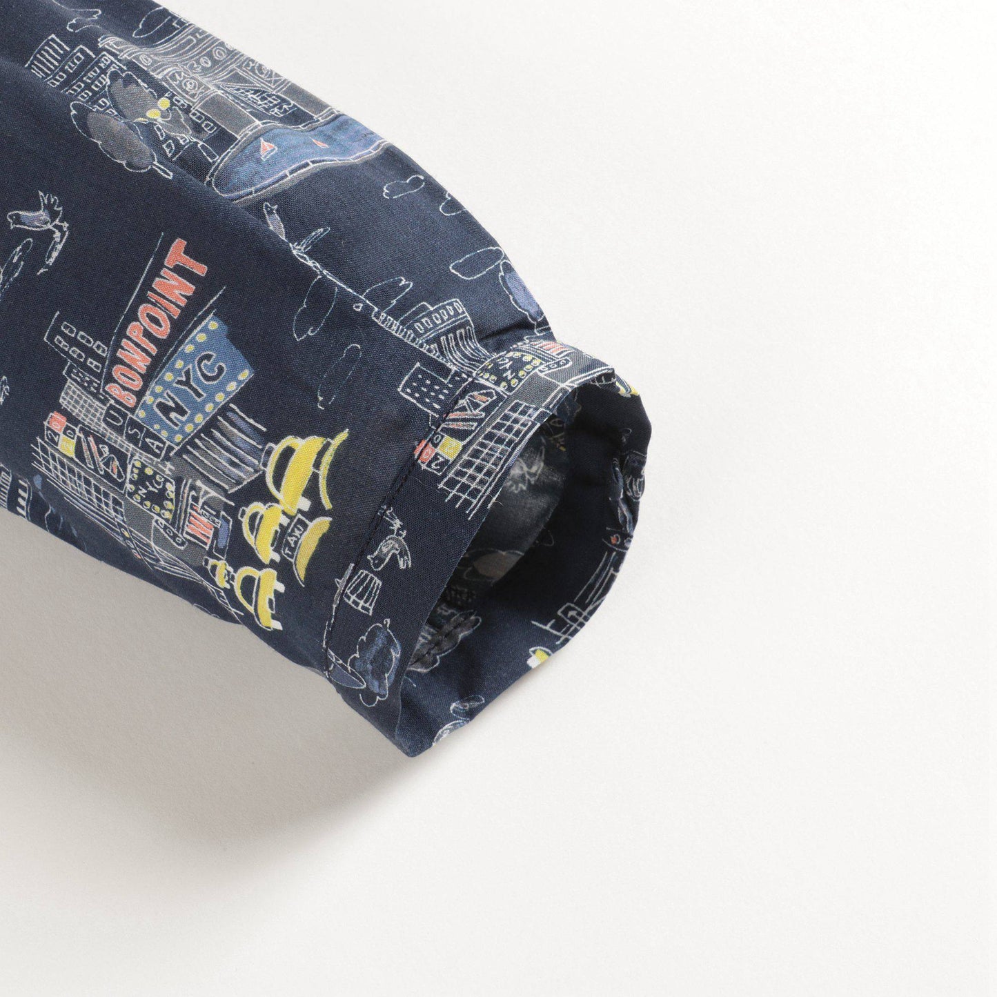 Baby Boys Marine Cotton Shirt