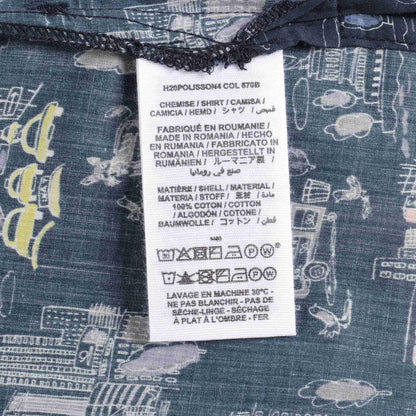 Baby Boys Marine Cotton Shirt