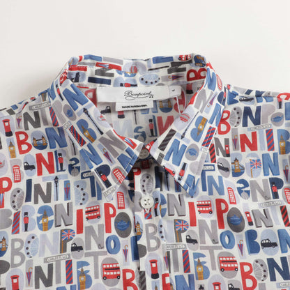 Boys Blue Plaid Cotton Shirt