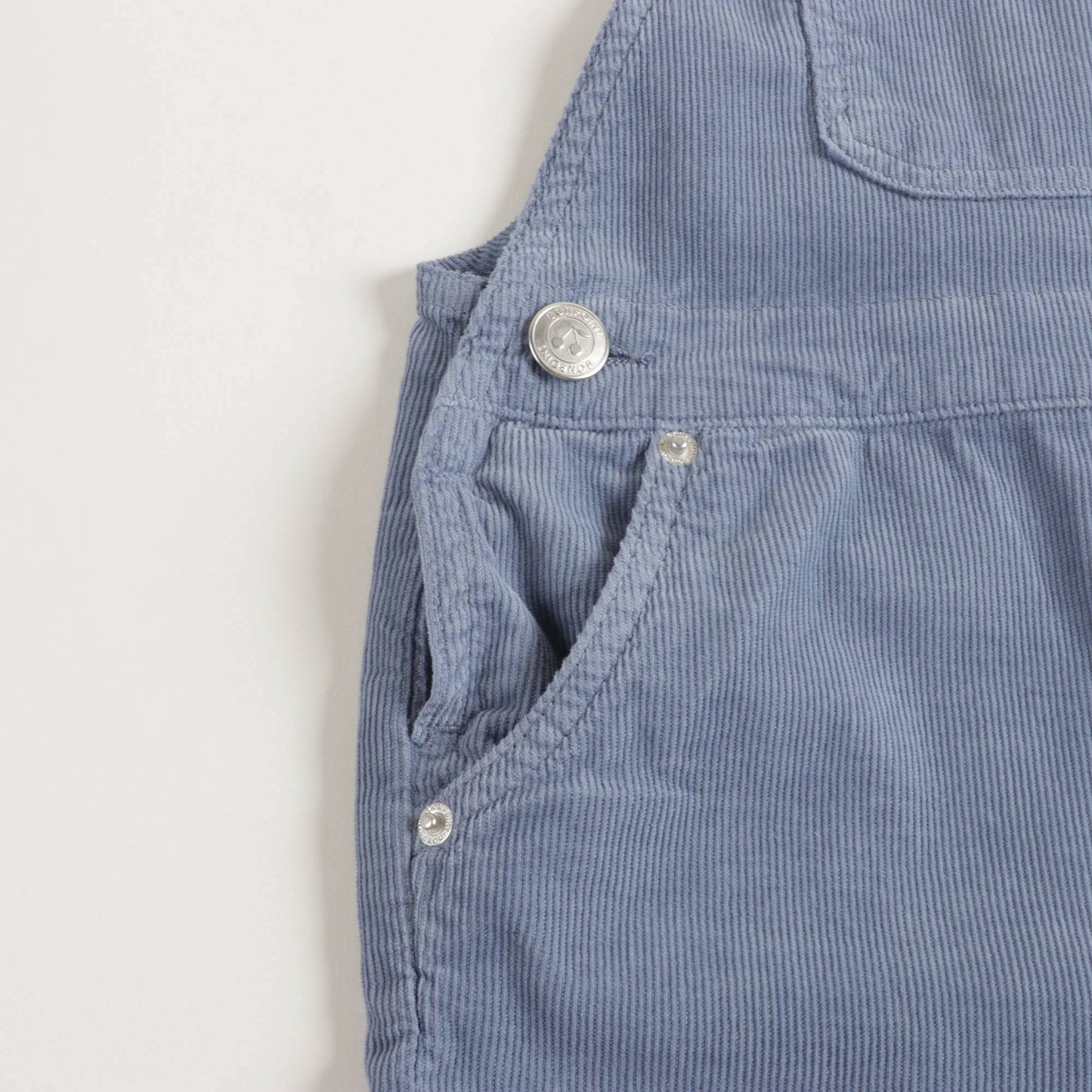 Baby Boys Dusky Blue Suspender Trousers