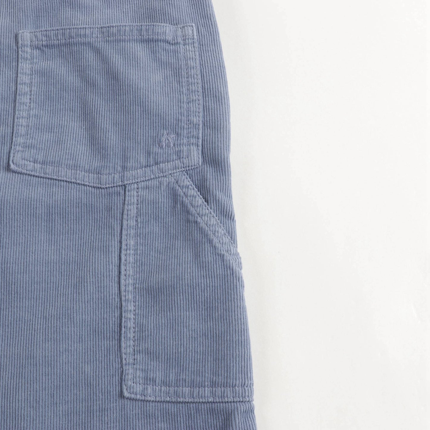 Baby Boys Dusky Blue Suspender Trousers