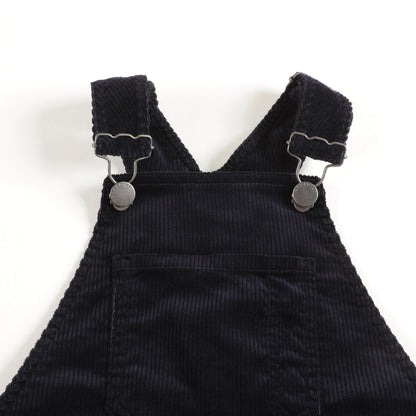 Boys Navy Suspender Trousers