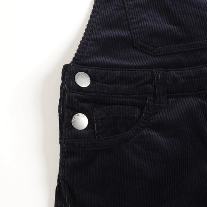 Boys Navy Suspender Trousers