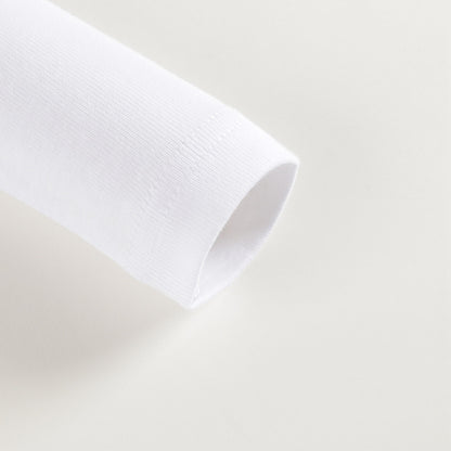 Baby Boys & Girls White Cotton Babysuit
