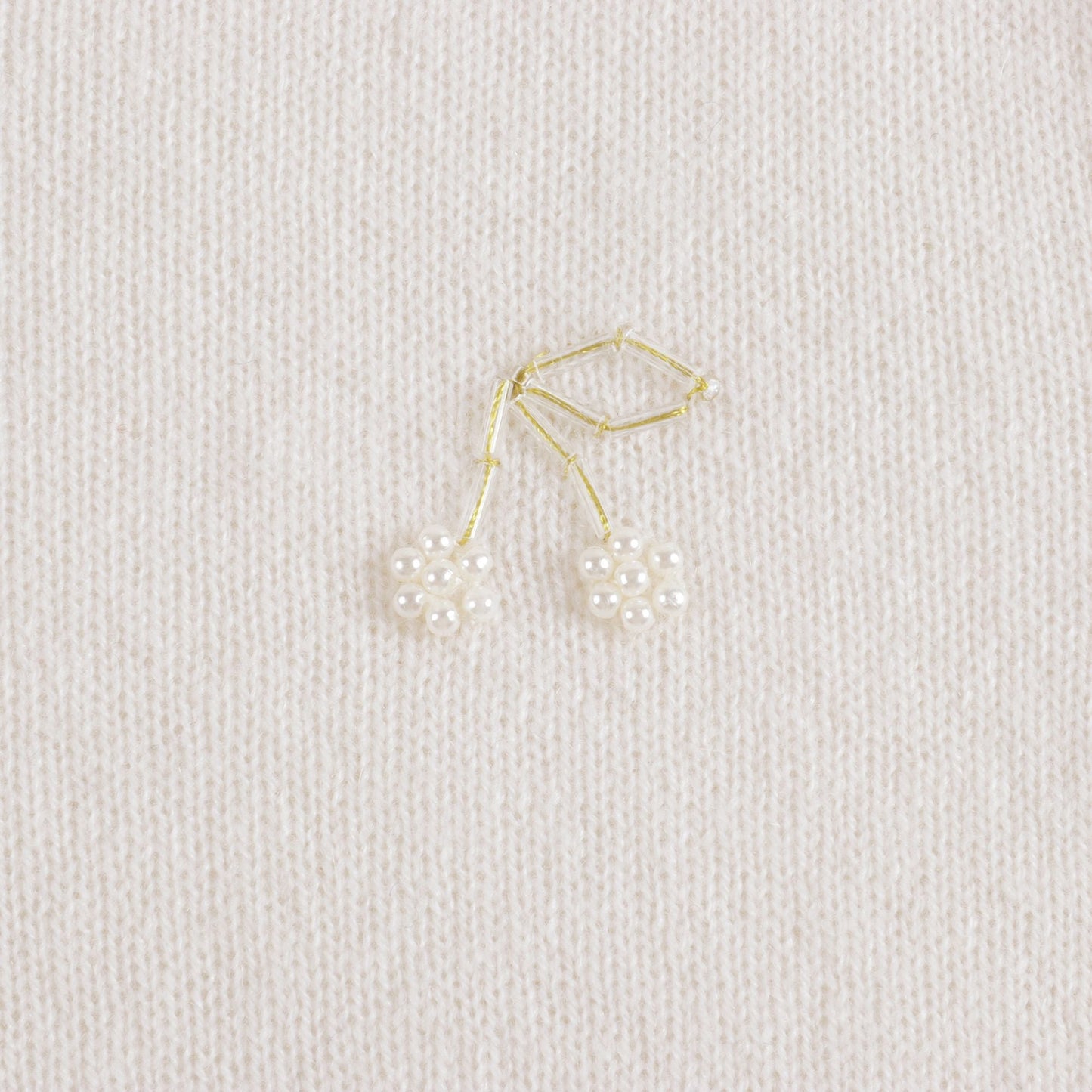 Girls Off White Cashmere Sweatshirt