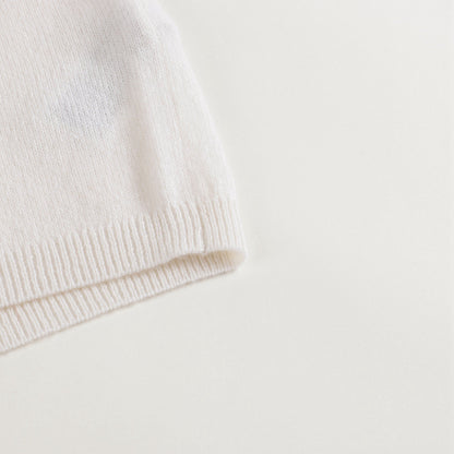 Girls Off White Cashmere Sweatshirt