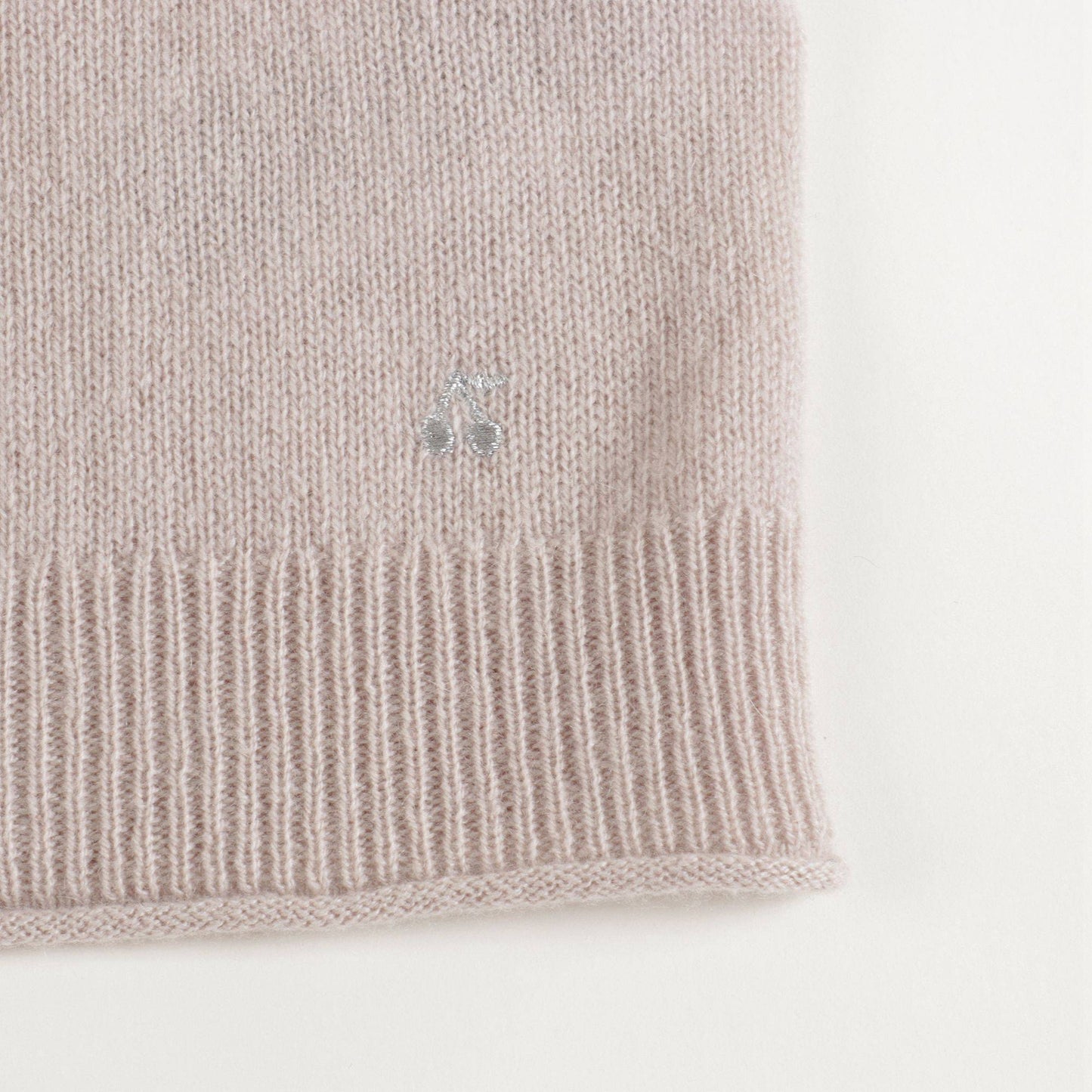 Girls Puce Grey Cashmere Cardigan