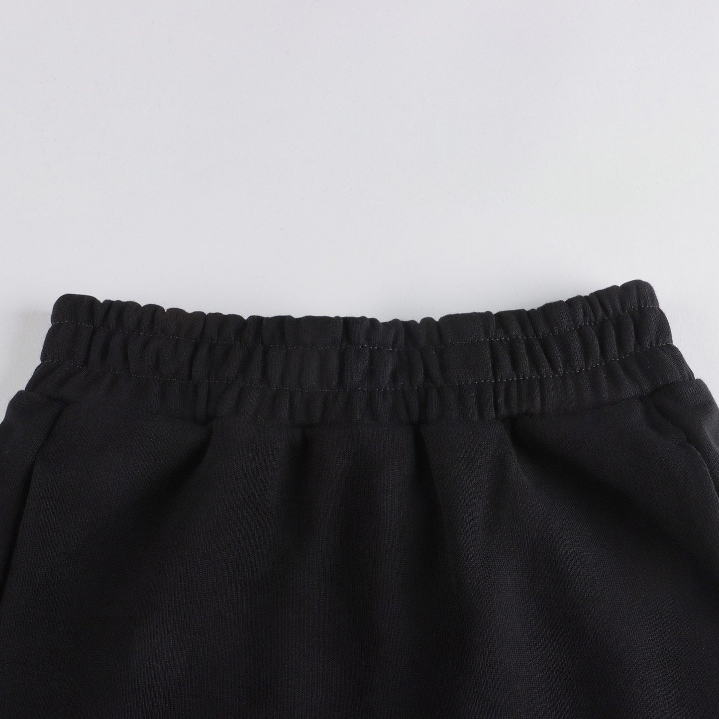 女童黑色棉短裙