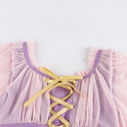 蔷薇紫芭蕾练功服