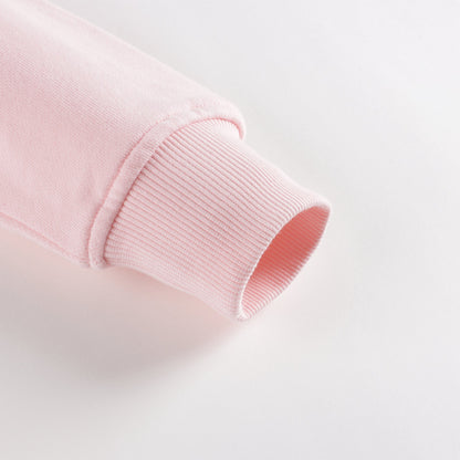 女童粉色Logo连帽拉链上衣