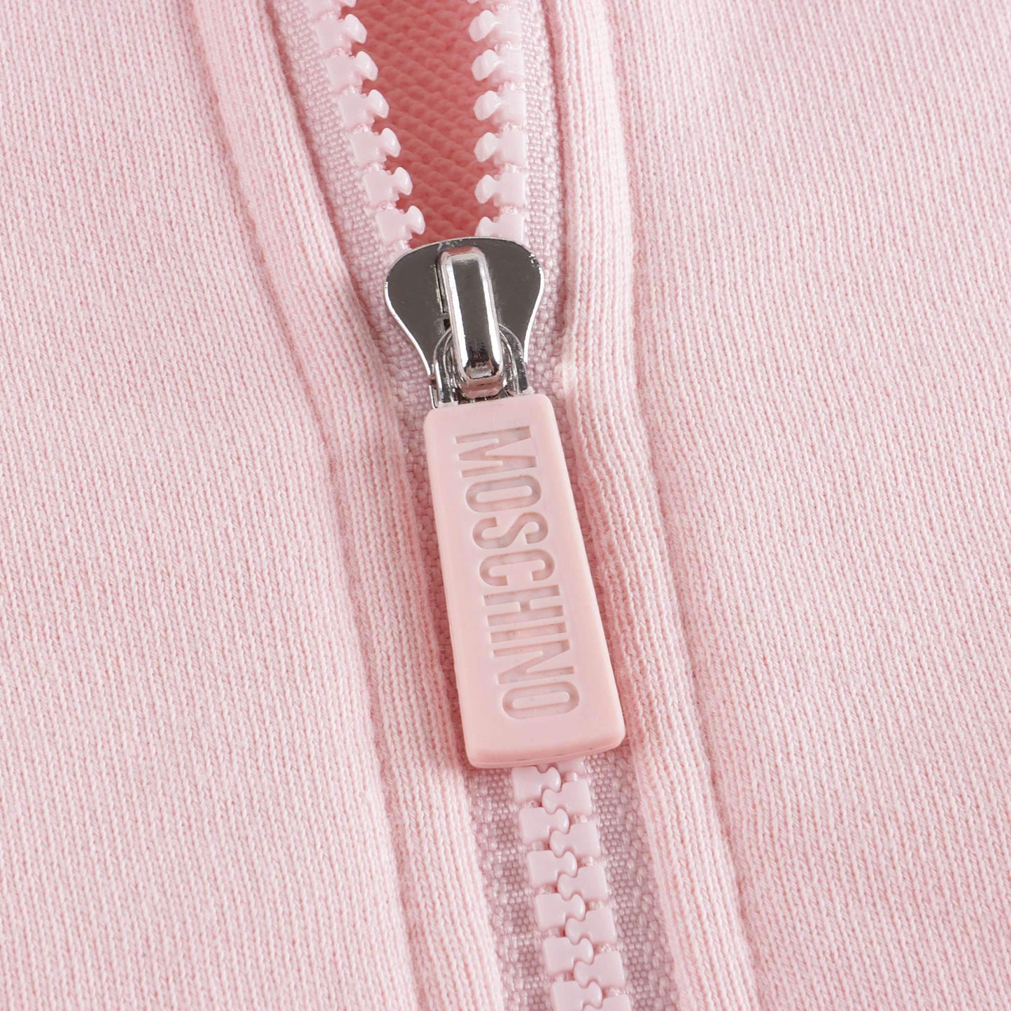 女童粉色Logo连帽拉链上衣