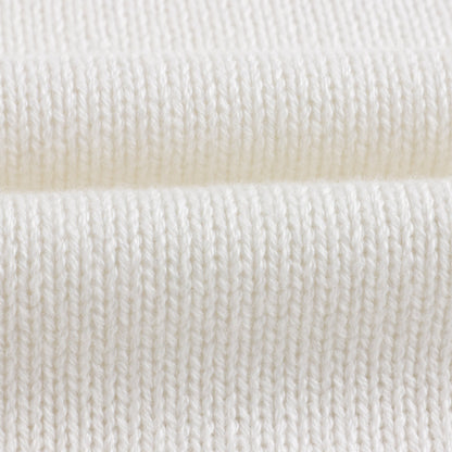 女童白色刺绣Logo斗篷