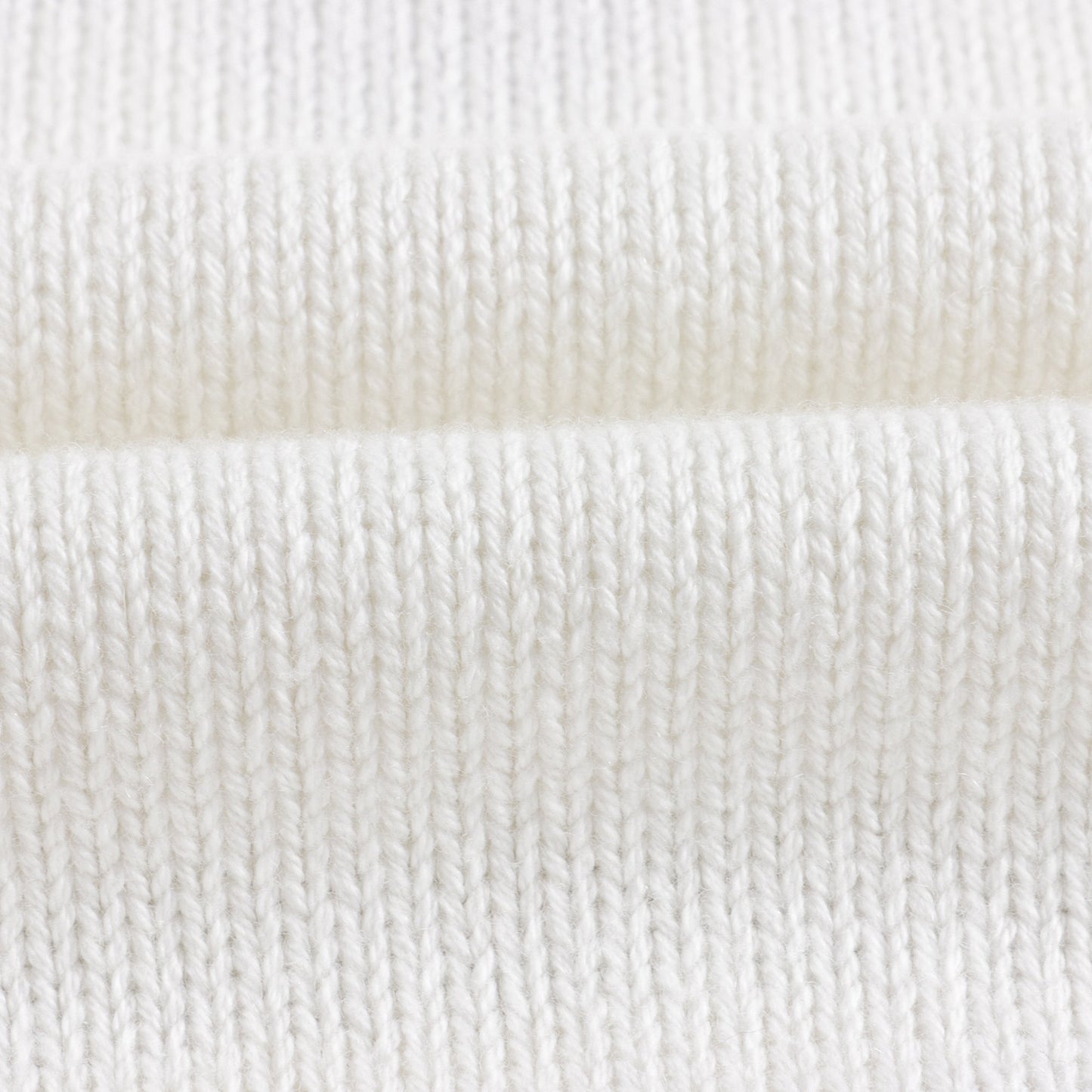 女童白色Logo棉毛衣