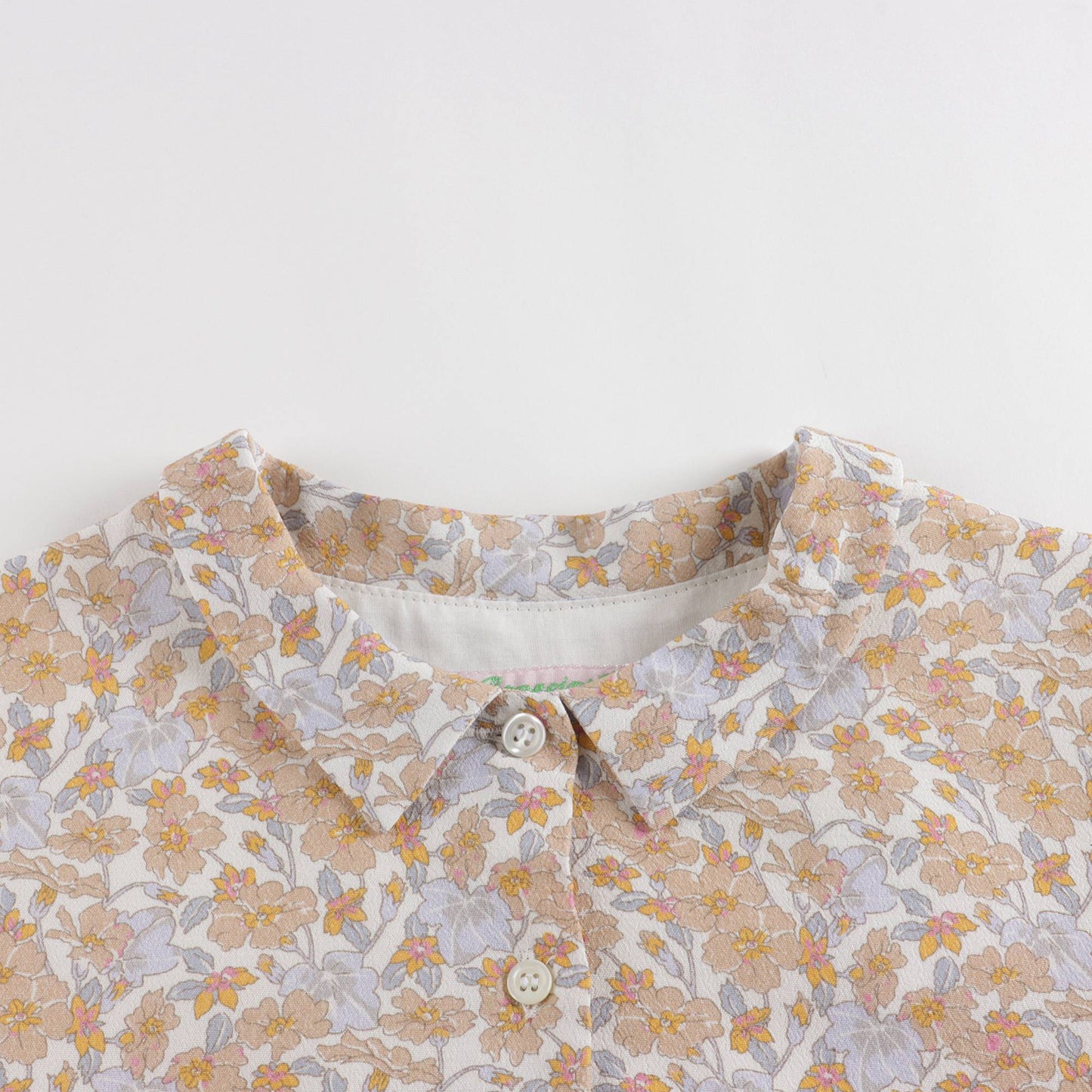 女童黄色印花连衣裙