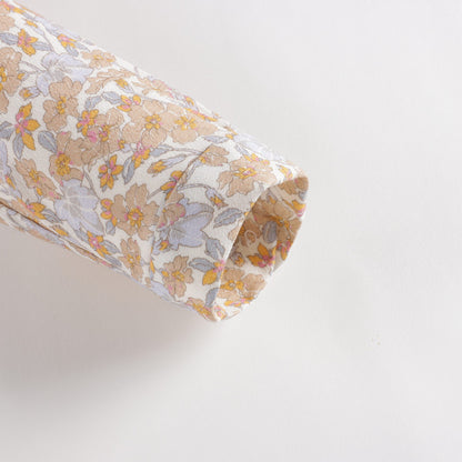 女童黄色印花连衣裙