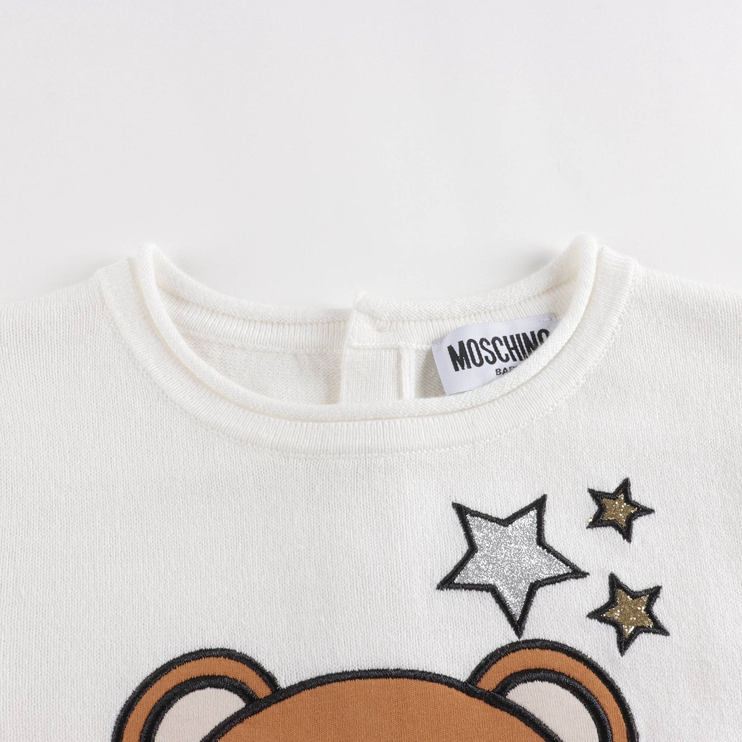 女婴白色Logo连衣裙