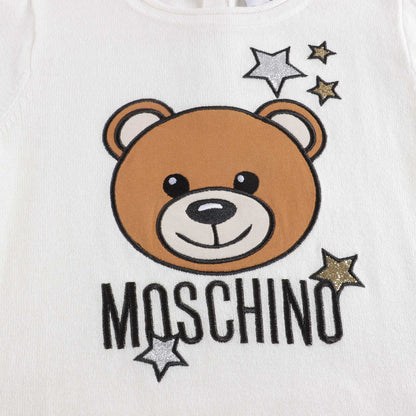 女婴白色Logo连衣裙