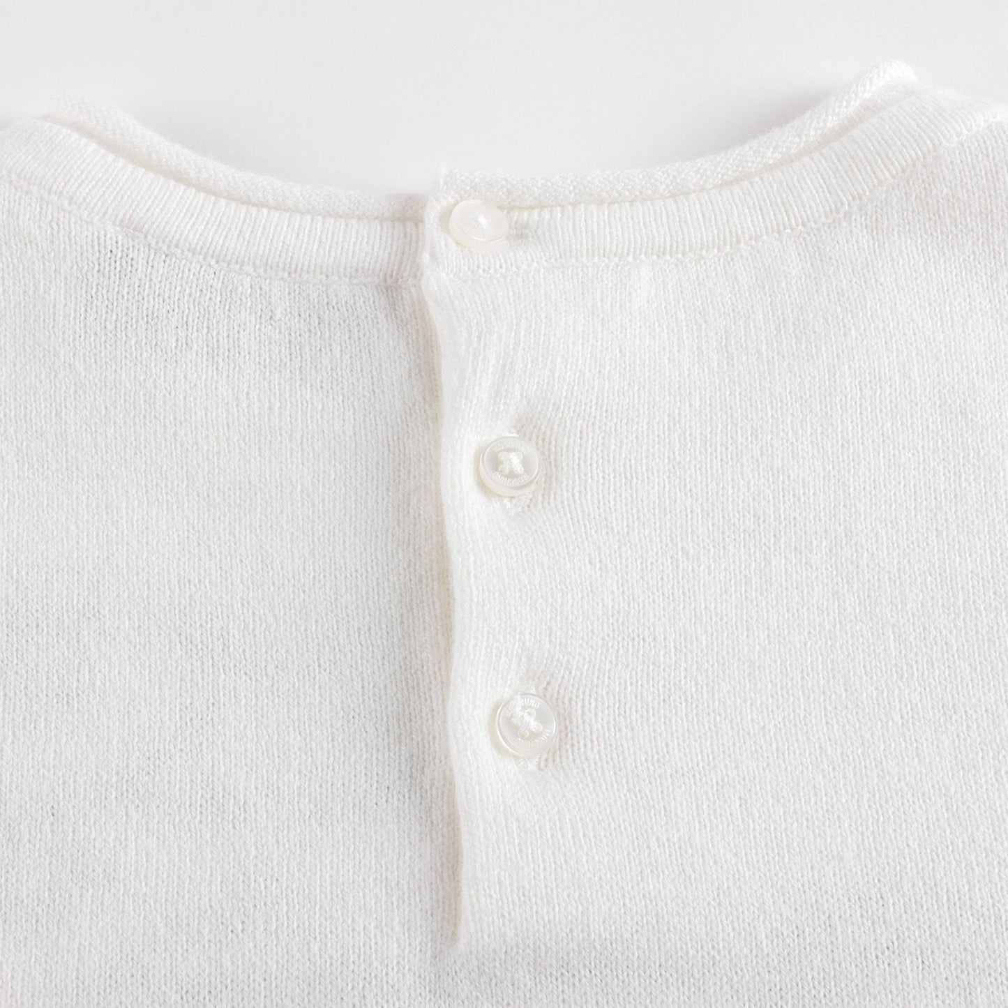 女婴白色Logo连衣裙