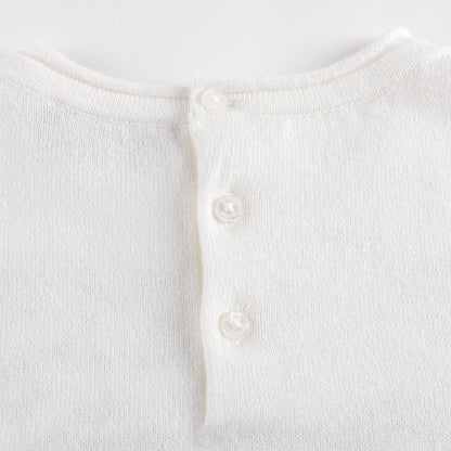 女婴白色Logo连衣裙