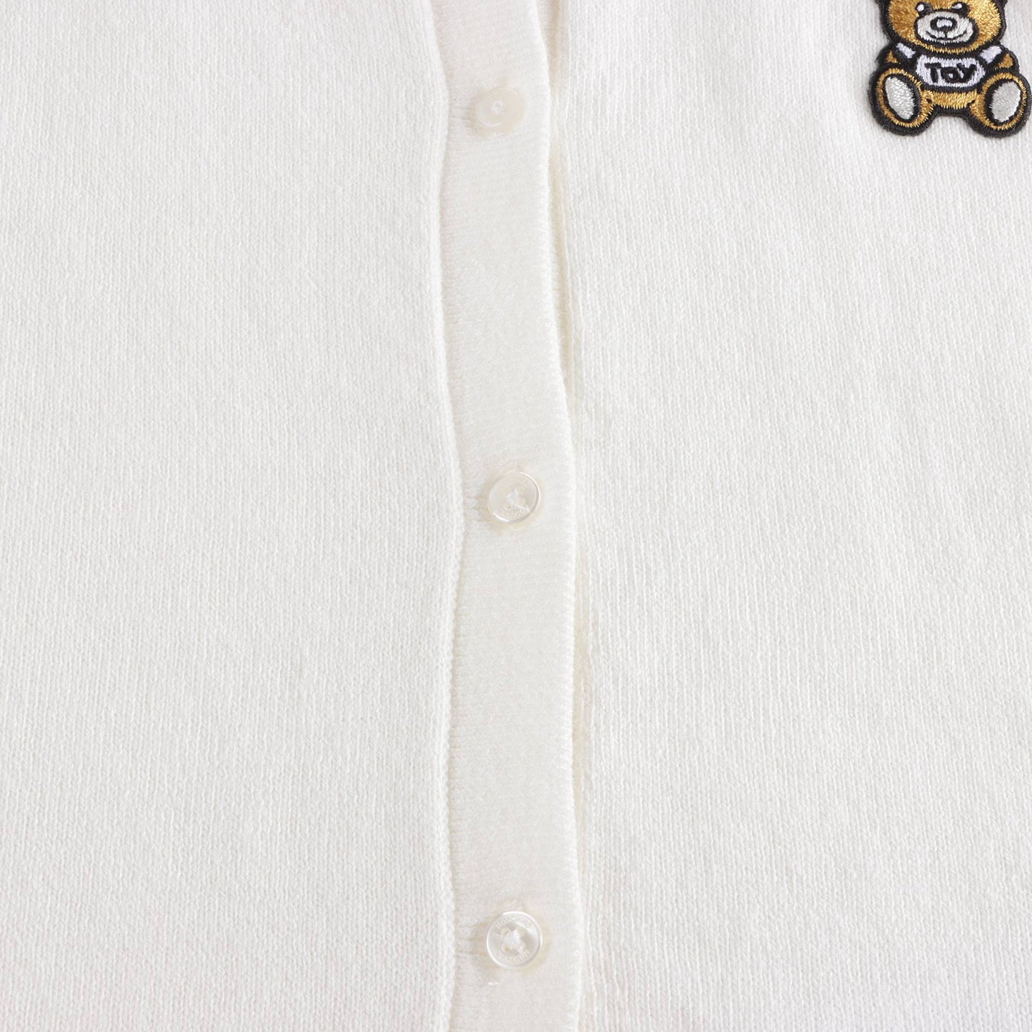 女婴白色针织开衫