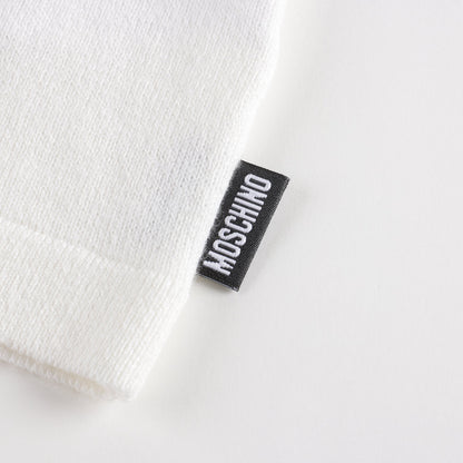 女婴白色针织开衫