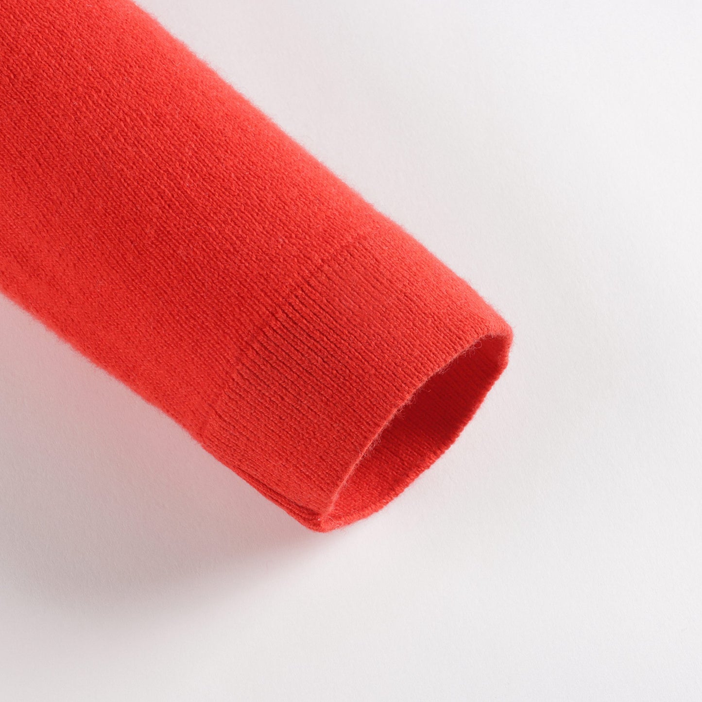 女婴红色Logo针织开衫