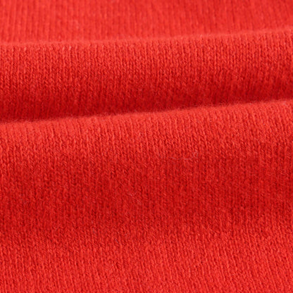 女婴红色Logo针织开衫