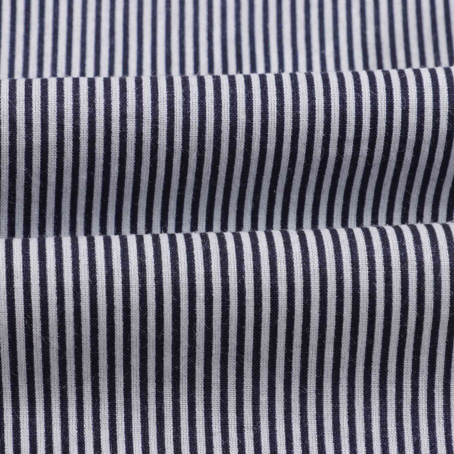 婴儿藏青色条纹棉衬衫