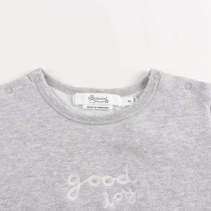 婴儿灰色棉套装