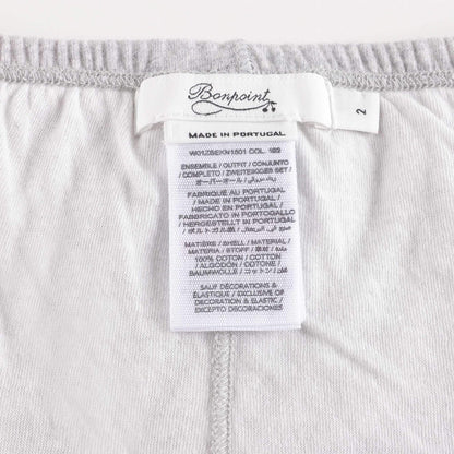 婴儿灰色棉套装