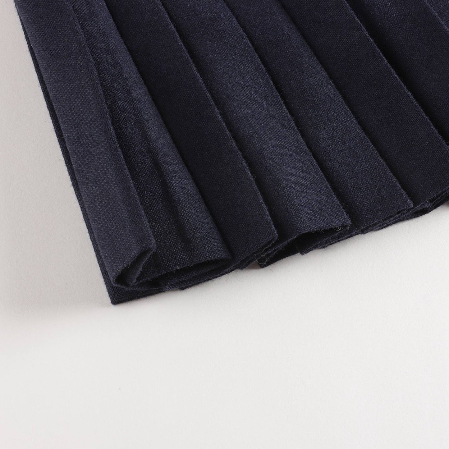 女童藏青色百褶短裙