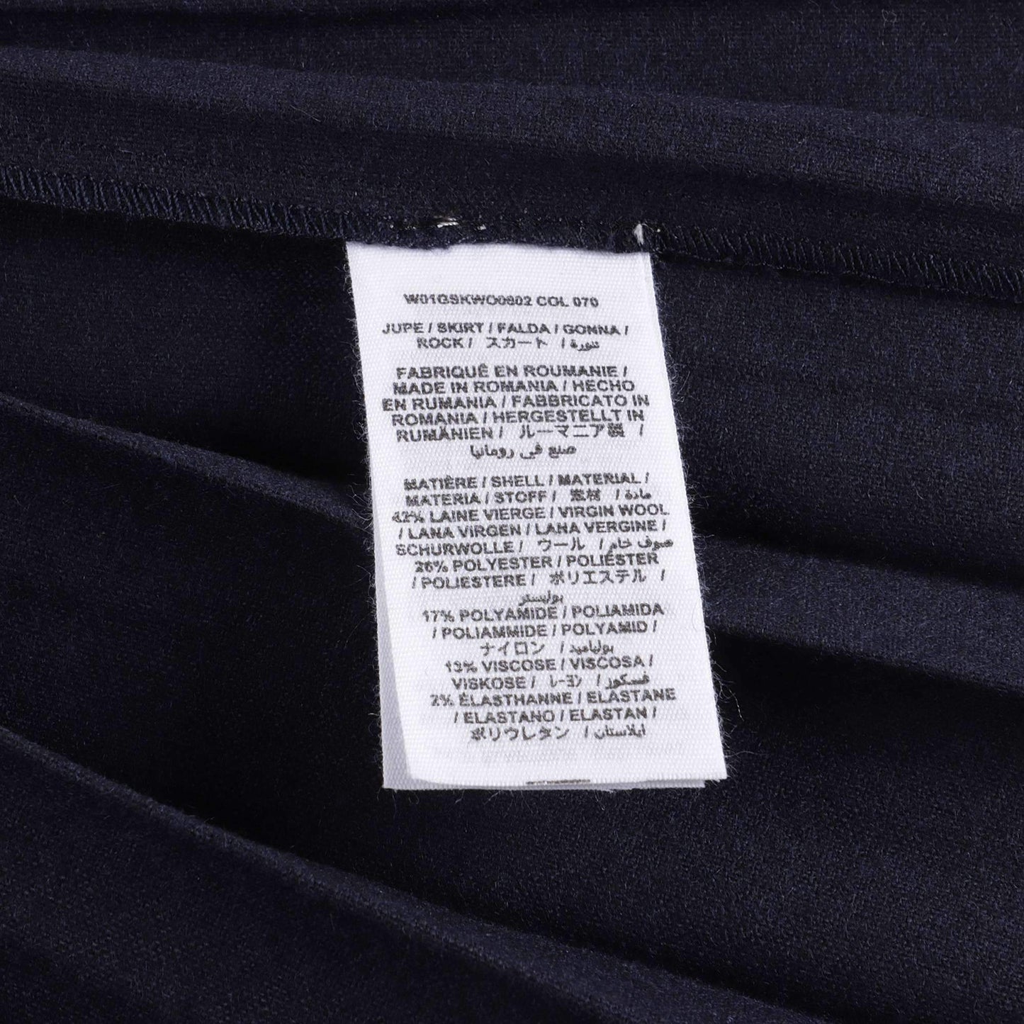 女童藏青色百褶短裙