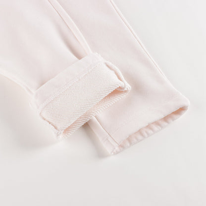 女童浅粉色棉长裤