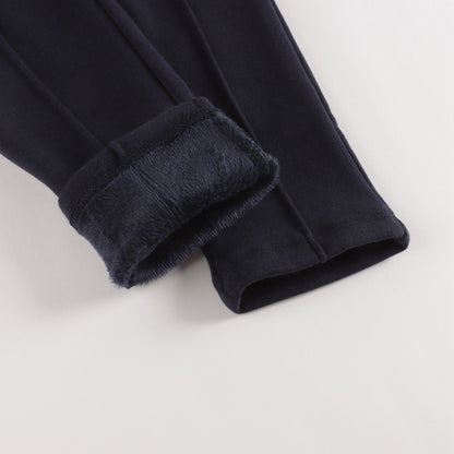 女童藏青色Logo长裤