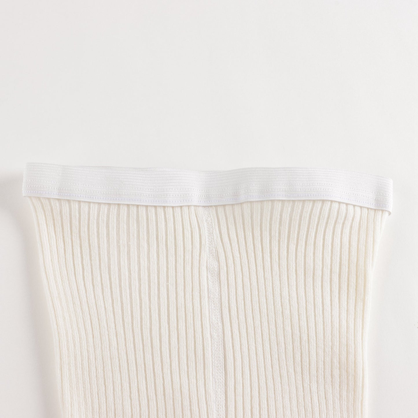 女童白色棉连裤袜