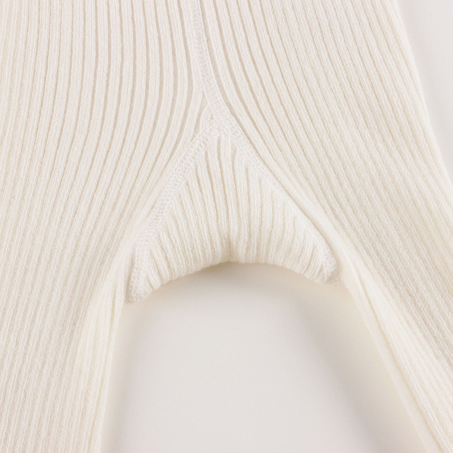 女童白色棉连裤袜