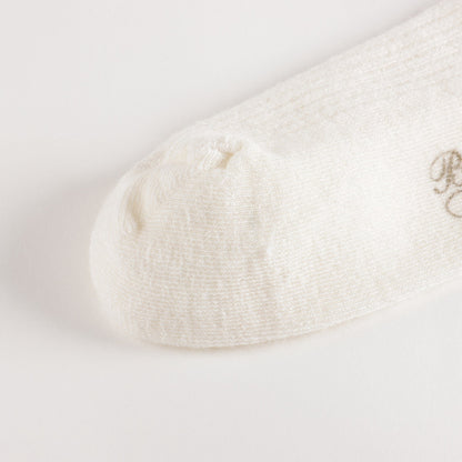 女童白色棉连裤袜