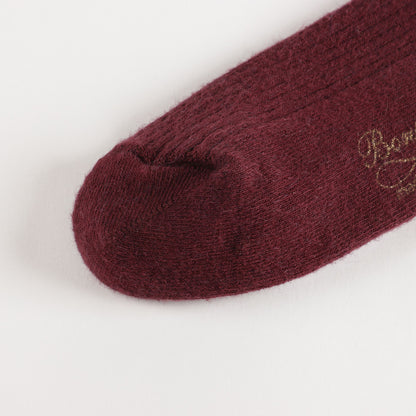 女童紫红色棉连裤袜