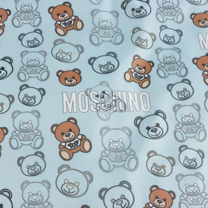 女婴蓝色印花羽绒夹克