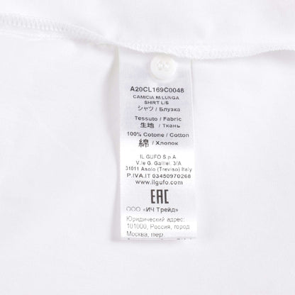 Girls White Ruffle Shirt