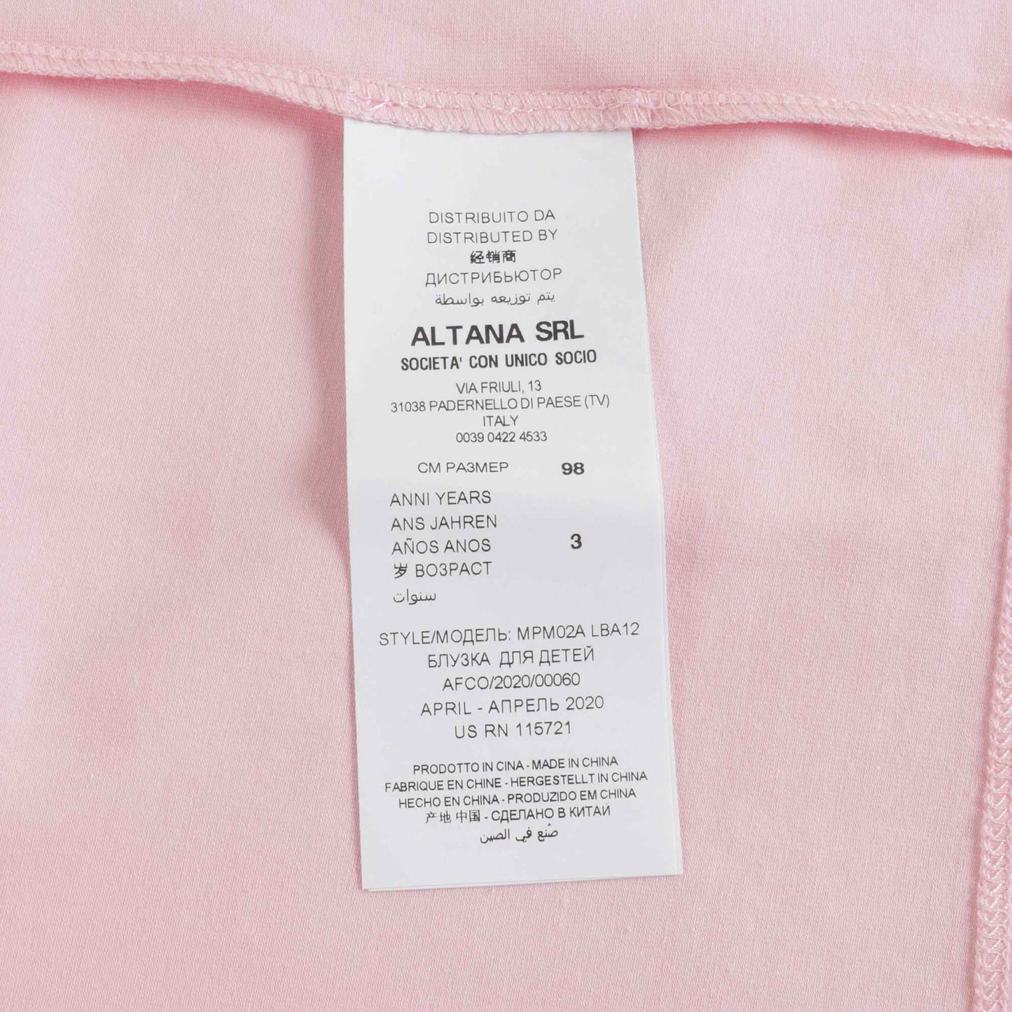 Baby Girls Pink T-Shirt