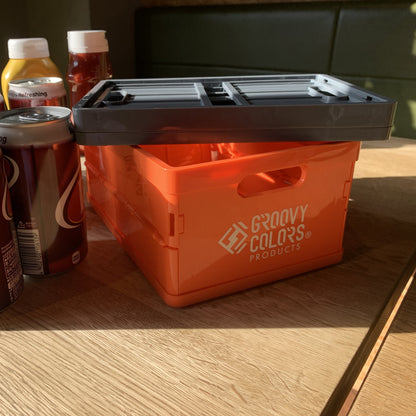 橙色收纳盒