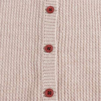 Girls Camel Cotton Cardigan