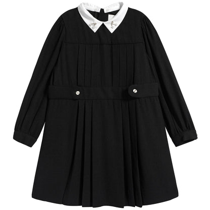 女童黑色连衣裙