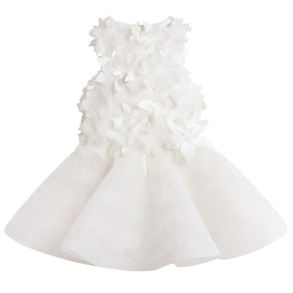 Girls White 'It鈥檚 magic' Dress
